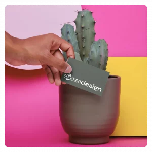 Visitenkarte der Werbeagentur Søskendesign, Grafikdesign aus Ingelheim am Rhein